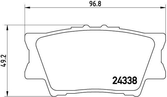 

BREMBO Sada brzdových destiček P 83 089