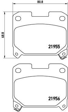 

BREMBO Sada brzdových destiček P 83 091