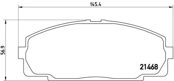 

BREMBO Sada brzdových destiček P 83 092