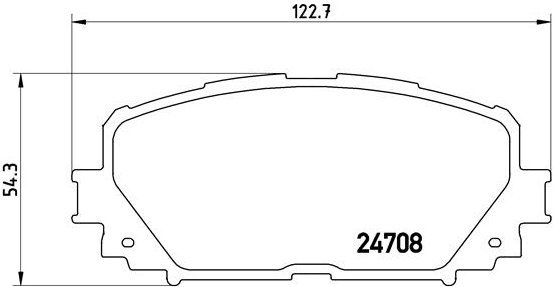 

BREMBO Sada brzdových destiček P 83 101