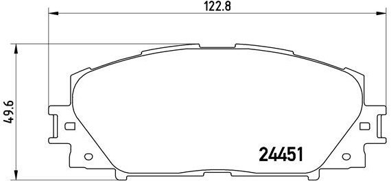 

BREMBO Sada brzdových destiček P 83 106