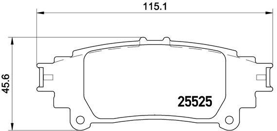 

BREMBO Sada brzdových destiček P 83 132