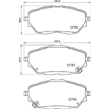 

BREMBO Sada brzdových destiček P 83 171