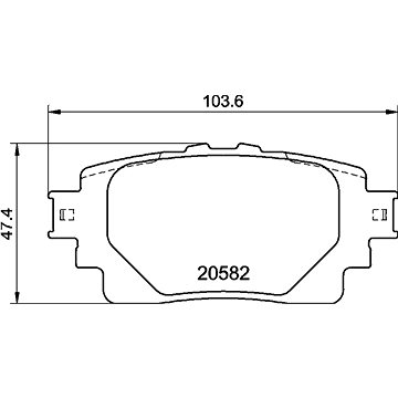 

BREMBO Sada brzdových destiček P 83 174