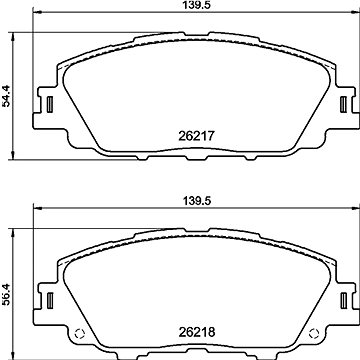 

BREMBO Sada brzdových destiček P 83 175