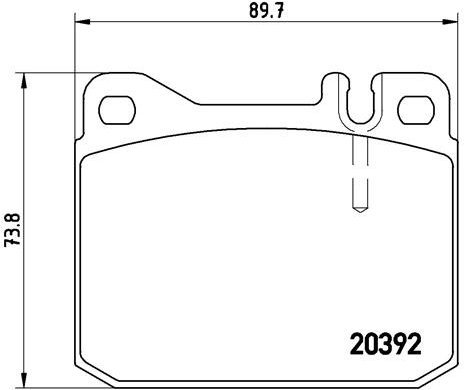 

BREMBO Sada brzdových destiček P 85 007