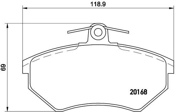

BREMBO Sada brzdových destiček P 85 011