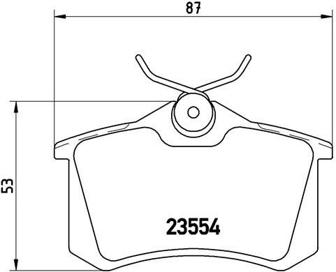 

BREMBO Sada brzdových destiček P 85 017