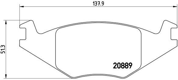 

BREMBO Sada brzdových destiček P 85 019