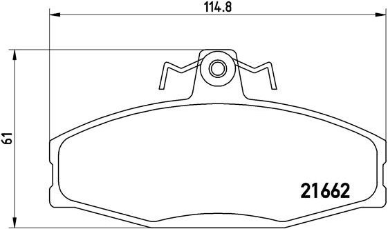 

BREMBO Sada brzdových destiček P 85 022
