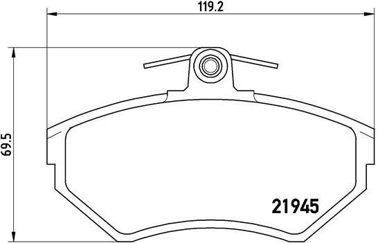 

BREMBO Sada brzdových destiček P 85 032