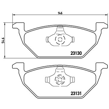 

BREMBO Sada brzdových destiček P 85 041X