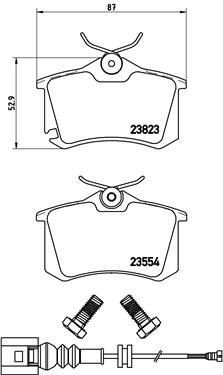 

BREMBO Sada brzdových destiček P 85 066