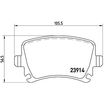 

BREMBO Sada brzdových destiček P 85 073X