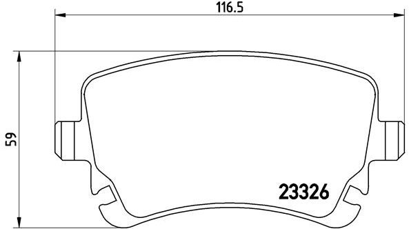 

BREMBO Sada brzdových destiček P 85 076