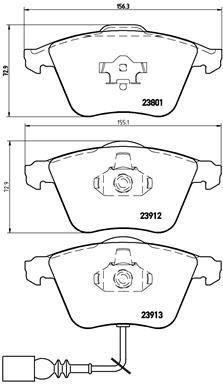

BREMBO Sada brzdových destiček P 85 079