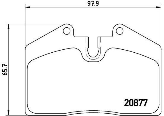 

BREMBO Sada brzdových destiček P 85 094