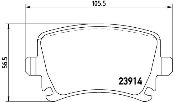 

BREMBO Sada brzdových destiček P 85 095