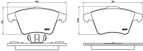 

BREMBO Sada brzdových destiček P 85 106