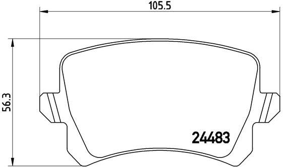 

BREMBO Sada brzdových destiček P 85 108