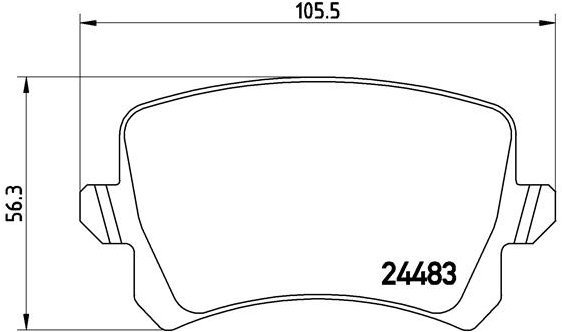 

BREMBO Sada brzdových destiček P 85 109