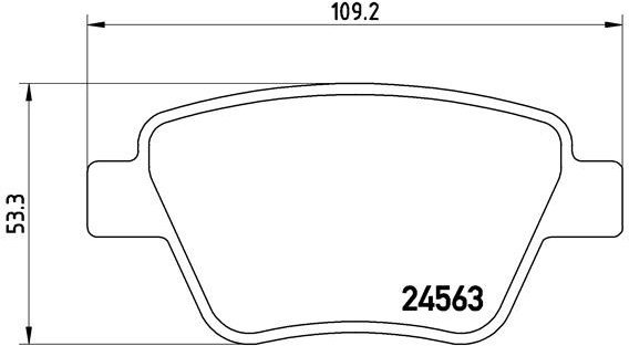 

BREMBO Sada brzdových destiček P 85 114X