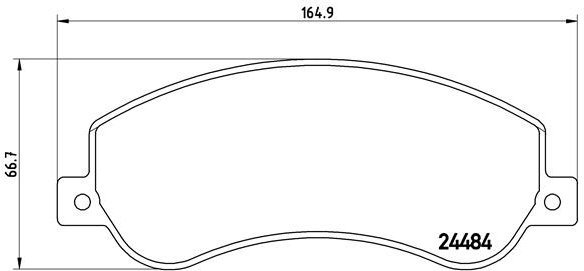

BREMBO Sada brzdových destiček P 85 115