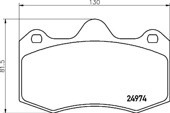 

BREMBO Sada brzdových destiček P 85 134