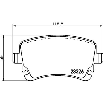 

BREMBO Sada brzdových destiček P 85 143