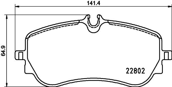 

BREMBO Sada brzdových destiček P 85 172