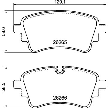 

BREMBO Sada brzdových destiček P 85 185
