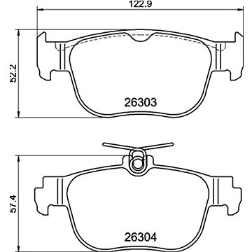 

BREMBO Sada brzdových destiček P 85 189