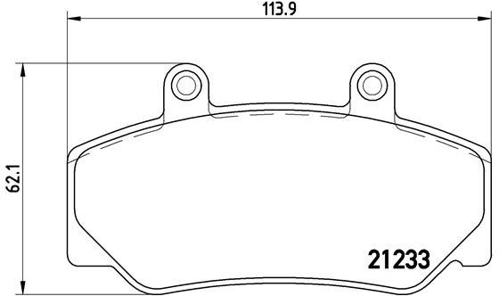 

BREMBO Sada brzdových destiček P 86 006