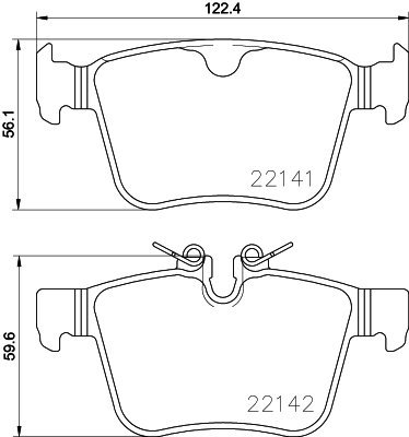 

BREMBO Sada brzdových destiček P 86 029