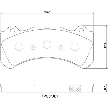 

BREMBO Brzdové destičky P 86 034