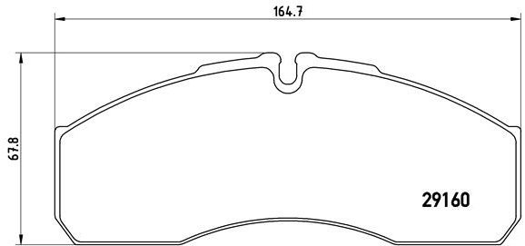 

BREMBO Sada brzdových destiček P A6 022