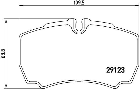 

BREMBO Sada brzdových destiček P A6 023