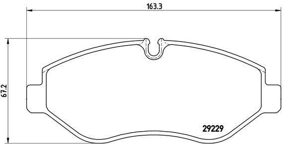 

BREMBO Sada brzdových destiček P A6 026
