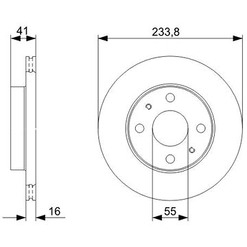 

BOSCH brzdový kotouč 0 986 479 352, sada 2 ks, sada 2 ks