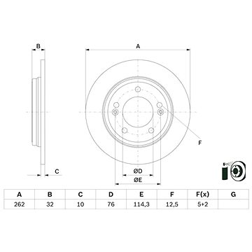 

BOSCH brzdový kotouč 0 986 479 G29, sada 2 ks, sada 2 ks