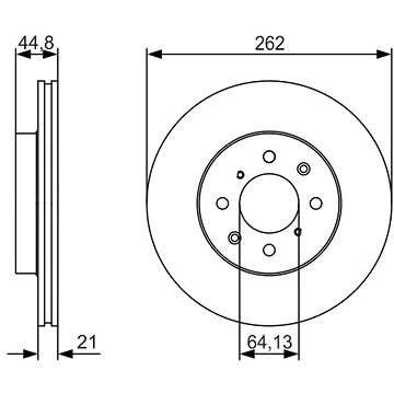 

BOSCH brzdový kotouč 0 986 479 R80, sada 2 ks, sada 2 ks