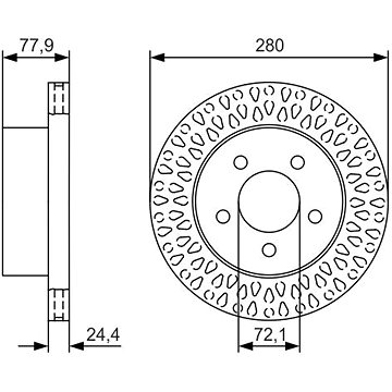 

BOSCH brzdový kotouč 0 986 479 U00, sada 2 ks, sada 2 ks