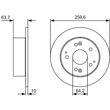 

BOSCH brzdový kotouč 0 986 479 V39, sada 2 ks, sada 2 ks