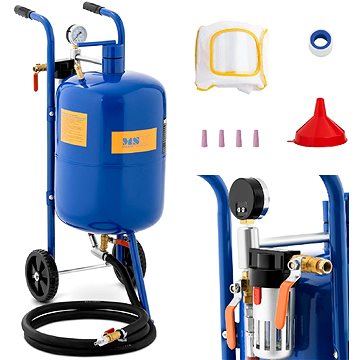 

MSW Sifonový pískovač mobilní s regulací tlaku 60-125 psi 40 l