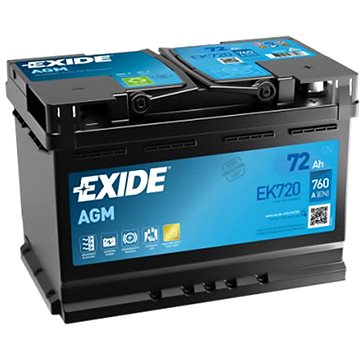 

EXIDE START-STOP AGM, 72Ah, 12V, EK720