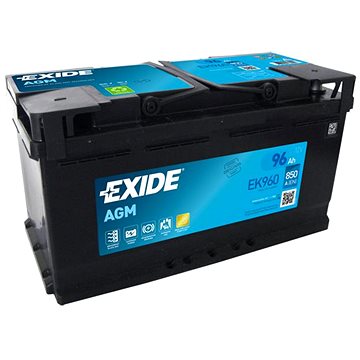 

EXIDE START-STOP AGM, 96Ah, 12V, EK960