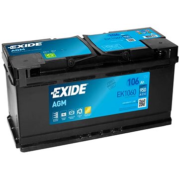 

EXIDE START-STOP AGM, 106Ah, 12V, EK1060