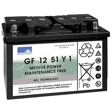 

SONNENSCHEIN GEL GF 12 051 Y 1, 12V, C5/51Ah, C20/56Ah