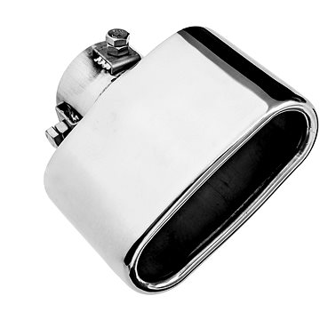 

ASSO koncovka výfuku nerezová oválná, vnější průměr 110 × 46 mm, délka 105 mm