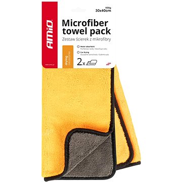 AMIO ručník z mikrovlákna pro sušení 40 × 30 cm, 600 g (sada 2 ks)
